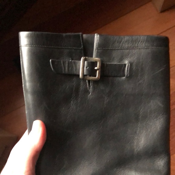 Vintage 90s Calvin Klein Tall Leather Boots 6.5/7 - Picture 3 of 6